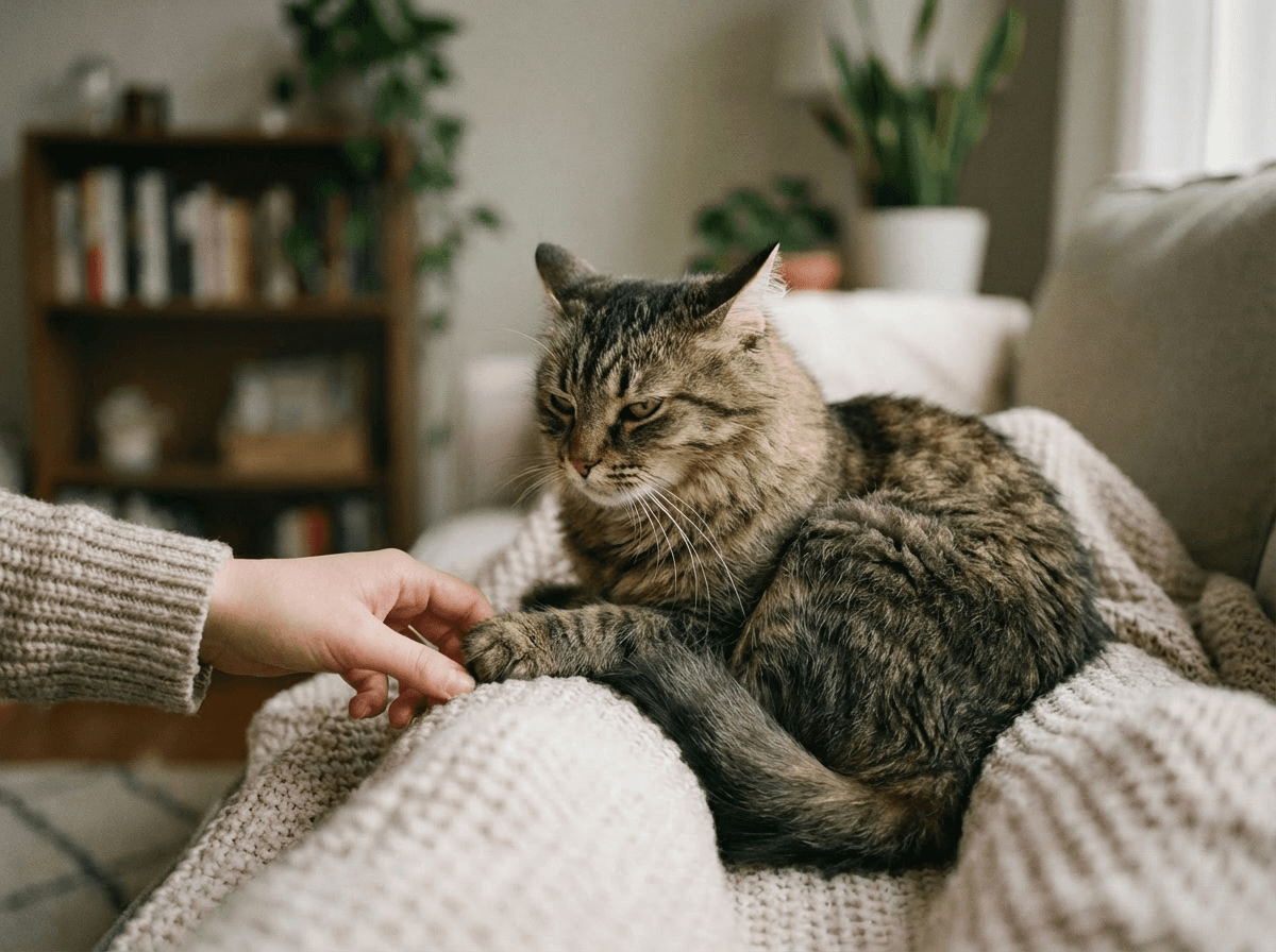 Cat showing subtle signs of pain - feline health guide from OC Vet veterinarians